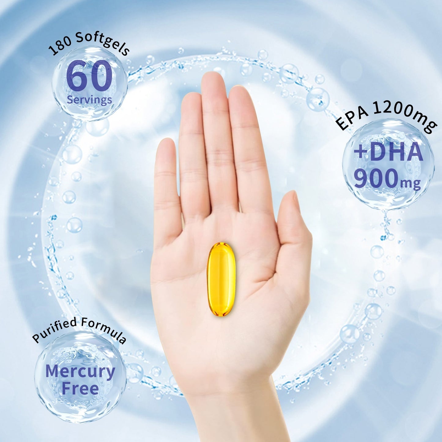 Deep-sea Fish Oil High concentration - 60 Caps
