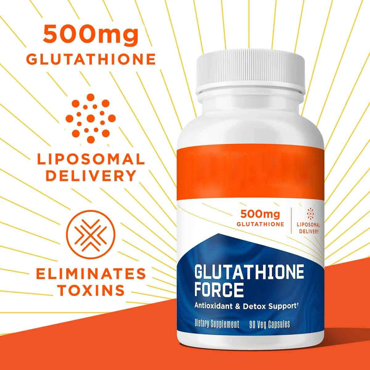 Glutathione Skin – Brightening, Cellular Detox & Anti-Aging Support - 60caps