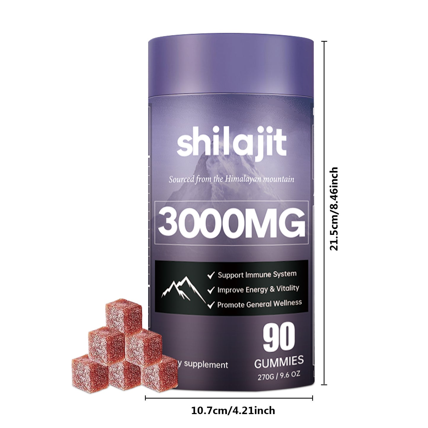 Shilajit Improves vitality Gummies - 90tbs