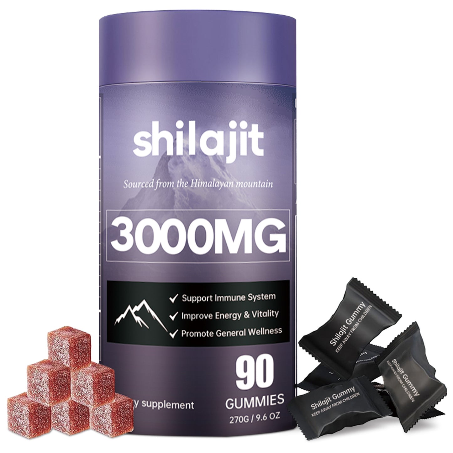Shilajit Improves vitality Gummies - 90tbs