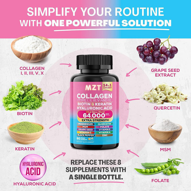 Collagen Vital Glow Power Blend Vegan - 90 Caps