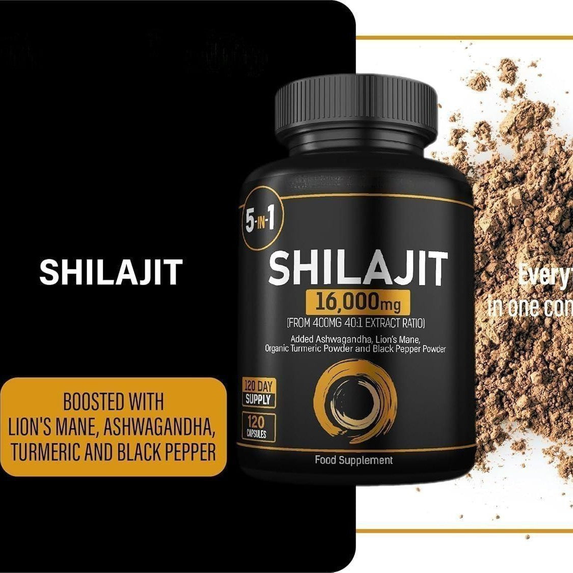 Shilajit Blend for Vitality and Performance Mens, 5x1 - 120 Tabs