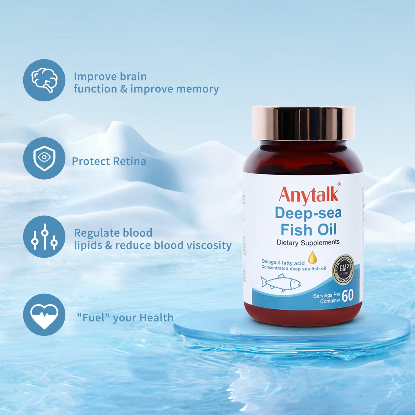 Deep-sea Fish Oil High concentration - 60 Caps